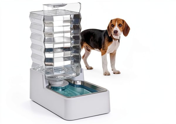 MASOCAT Dog Water Dispenser 9L Large Capacity Triple-4