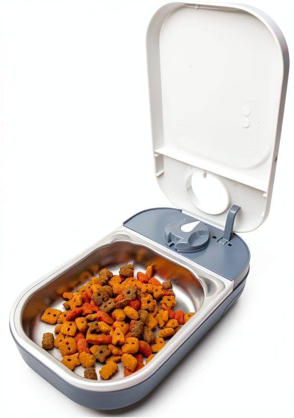 Closer Pets Automatic Pet Feeder Timer Stainless Steel Bowl-0