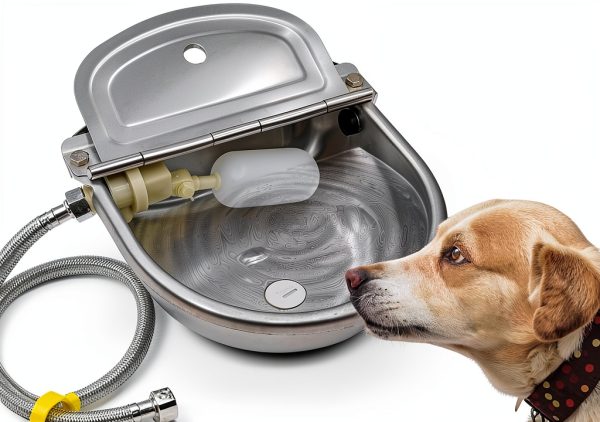 AKUATUZ Automatic Dog Water Dispenser Stainless Steel Large-7