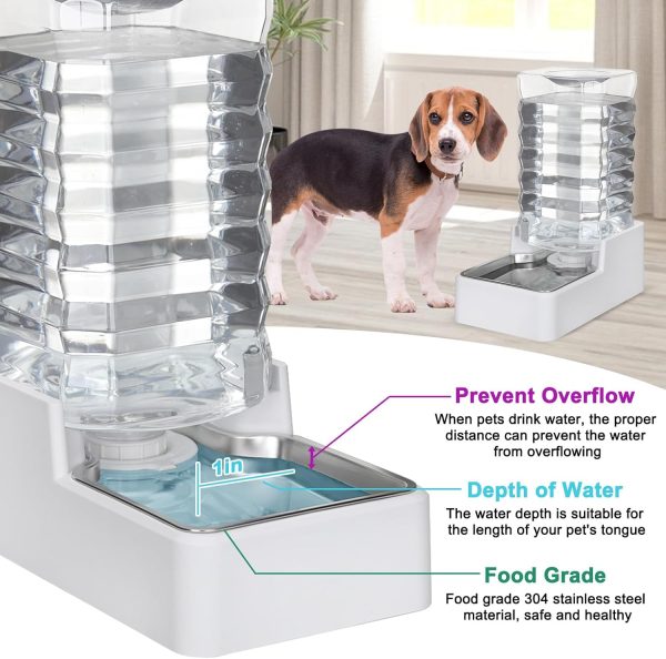 MASOCAT Dog Water Dispenser 9L Large Capacity Triple-4