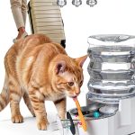 RIZZARI Pet Water Dispenser Stainless Steel Bowl Anti-Tip-0
