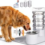 RIZZARI Pet Water Dispenser BPA Free Stainless Steel Bowl-0