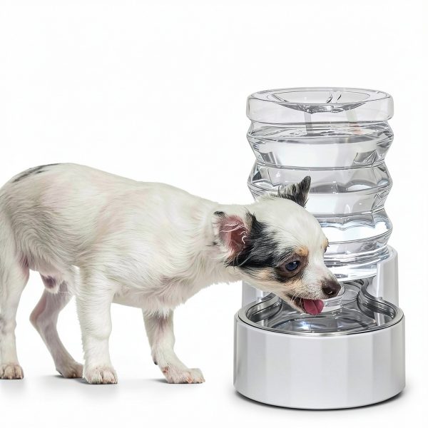RIZZARI Pet Water Dispenser Stainless Steel Bowl Anti-Tip-7
