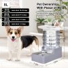 MASOCAT Dog Water Dispenser 8L Large Capacity Stainless-2