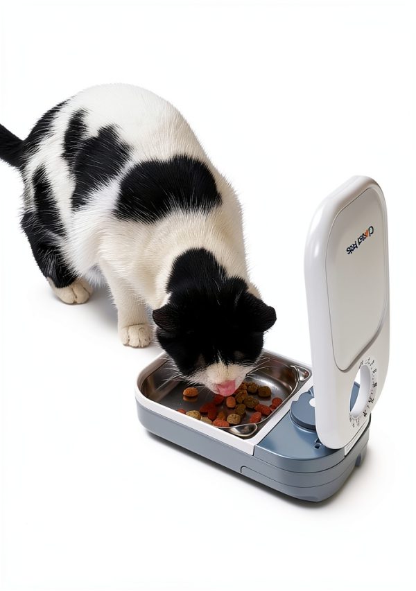 Closer Pets Automatic Pet Feeder Timer Stainless Steel Bowl-2