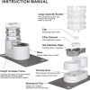 RIZZARI Automatic Pet Water Feeder Stainless Steel Large-2