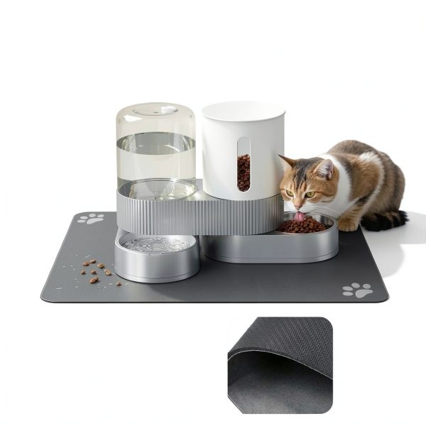 DAAMENT Automatic Pet Feeder Water Dispenser 2 in 1 Design-4