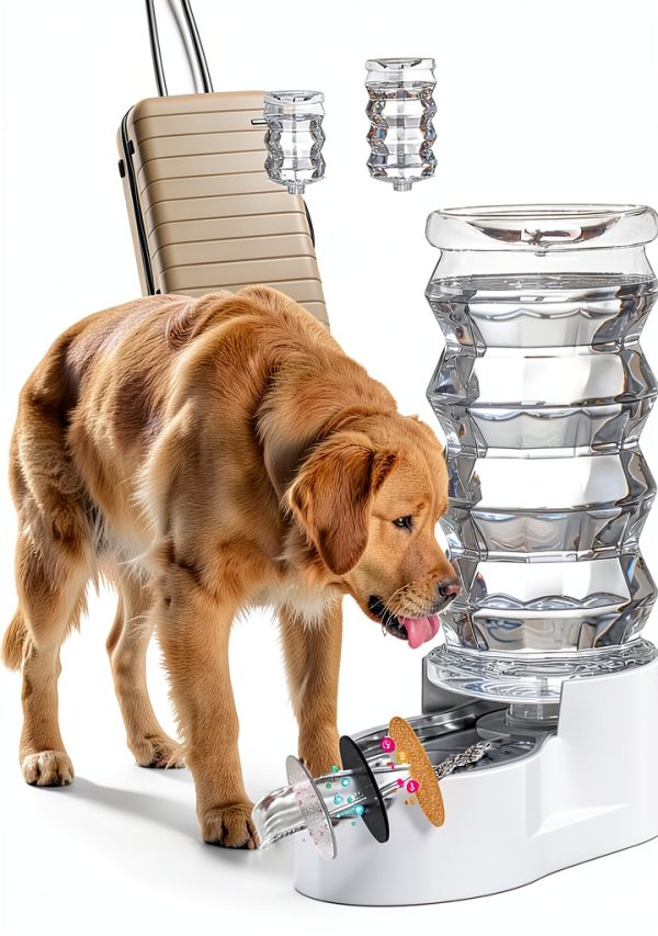 RIZZARI Automatic Pet Water Dispenser Large Dog Feeder-0
