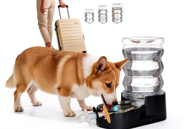 RIZZARI Pet Water Dispenser Stainless Steel Automatic Feeder-0