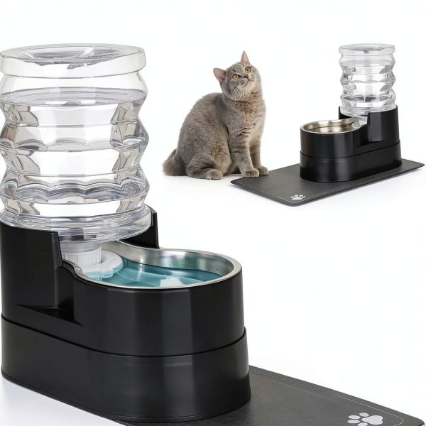RIZZARI Automatic Pet Water Feeder Stainless Steel Large-6