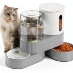 DAAMENT Automatic Pet Feeder Water Dispenser 2 in 1 Design-0