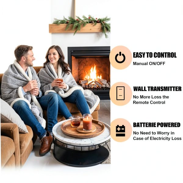 Fireplace Remote Control The-new-style Battery Powered Easy-6