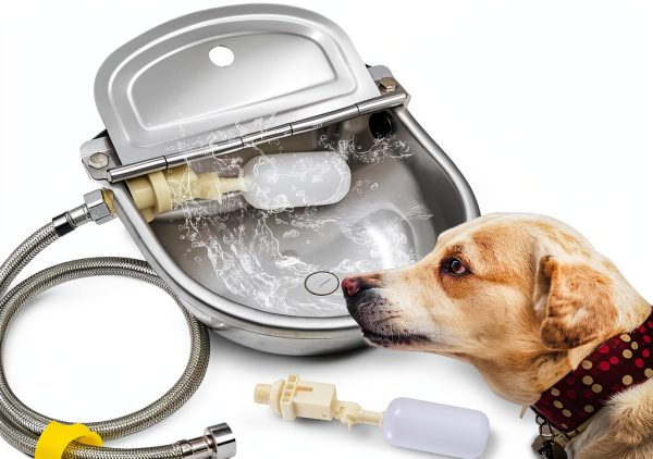 AKUATUZ Automatic Dog Water Dispenser Stainless Steel Large-0