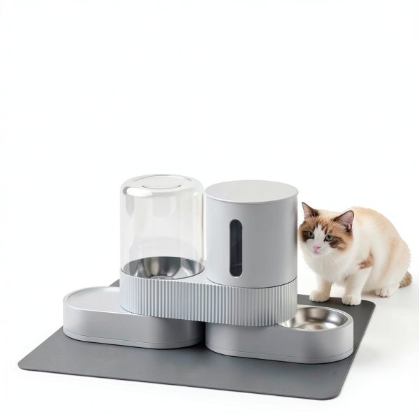 DAAMENT Automatic Pet Feeder Water Dispenser 2 in 1 Design-2