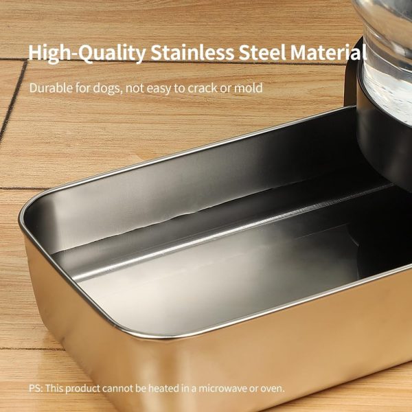PAKEWAY Automatic Dog Water Dispenser Stainless Steel-8