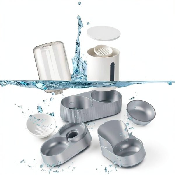 DAAMENT Automatic Pet Feeder Water Dispenser 2 in 1 Design-7