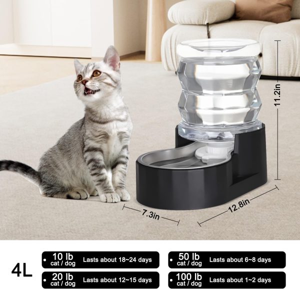 RIZZARI Pet Water Dispenser Stainless Steel Automatic Feeder-1