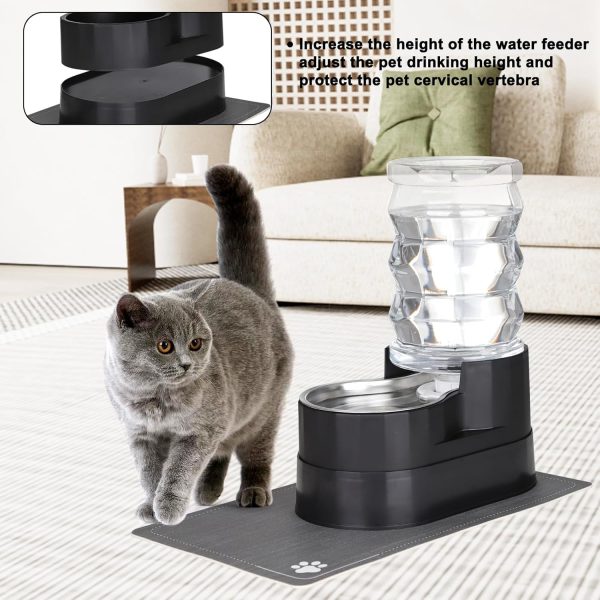RIZZARI Automatic Pet Water Feeder Stainless Steel Large-3