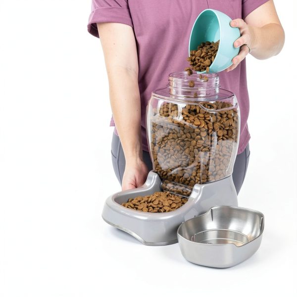 Petmate Dog Feeder 6lb Pearl Tan Model 24625-5
