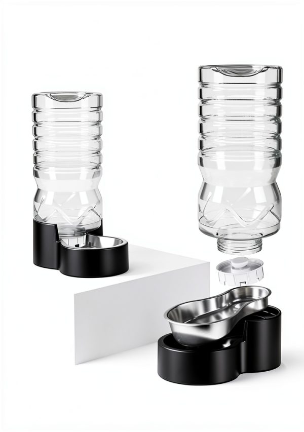 Heouvo Automatic Pet Water Fountain 8L Gravity Fed Self Filling Bowl-5