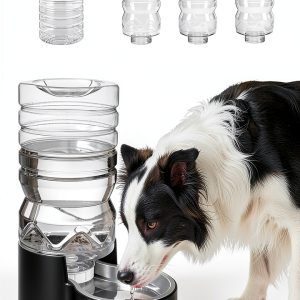 Heouvo Automatic Pet Water Fountain 8L Gravity Fed Self Filling Bowl-0
