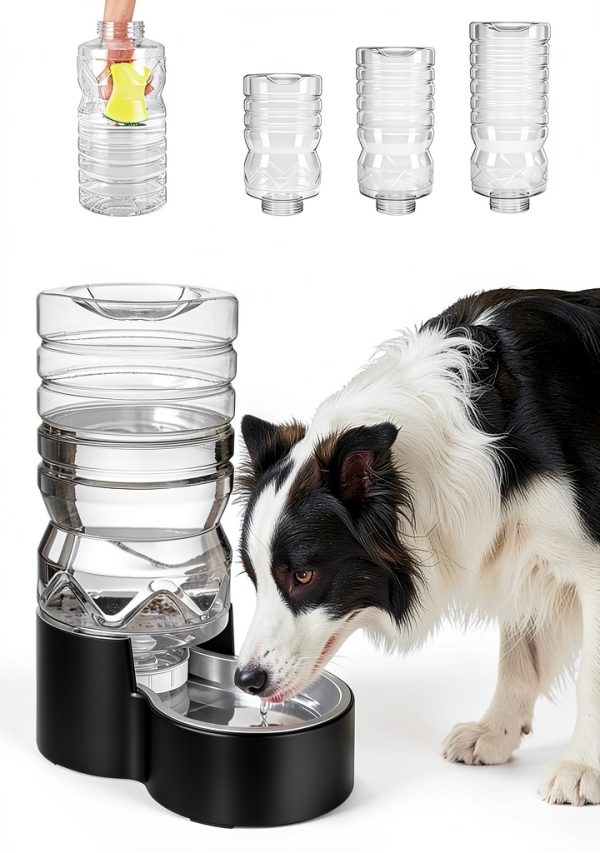 Heouvo Automatic Pet Water Fountain 8L Gravity Fed Self Filling Bowl-0