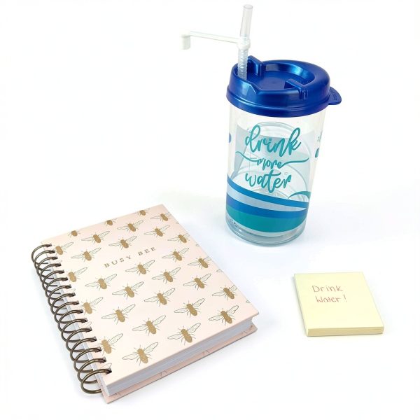 Plum Hill Hospital Cup 32 oz Water Tracker Mug with Lid and Straw-8