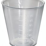 Plastic Disposable Medicine Cup 30mL by BioRx Sponix Clear Compostable-0