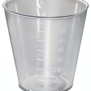 Plastic Disposable Medicine Cup 30mL by BioRx Sponix Clear Compostable-0