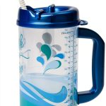 Plum Hill Hospital Cup 32 oz Water Tracker Mug with Lid and Straw-0