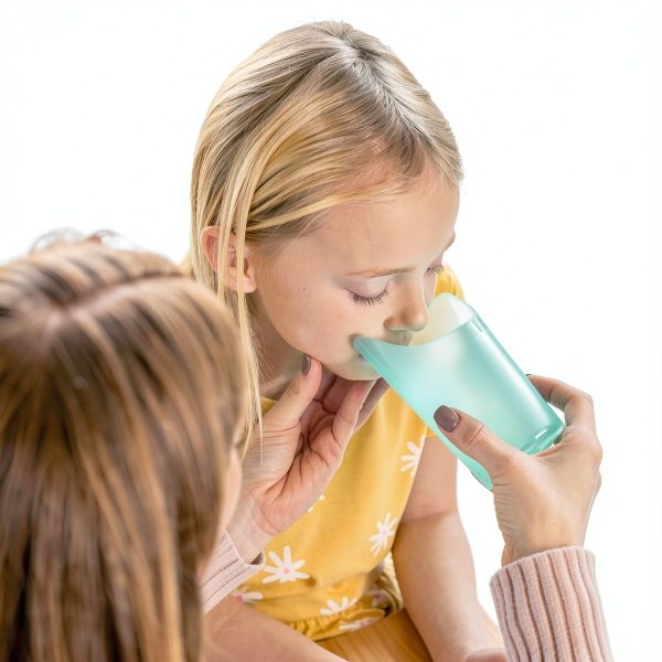 TalkTools CutOut Nosey Cups – 3 Sizes Pink Blue Green, Break‑Resistant-6