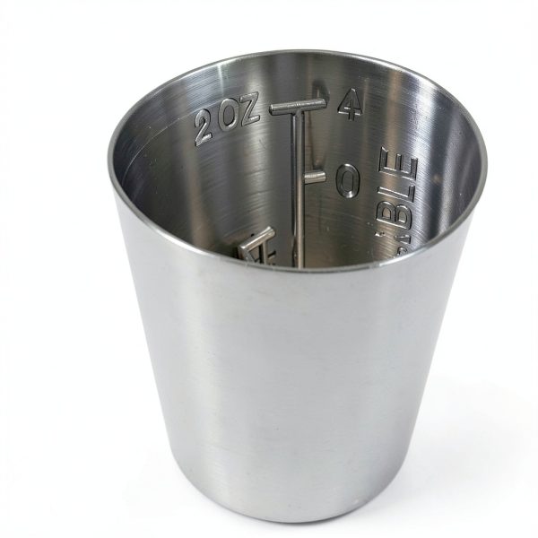 Medicine Cup Grafco 3241 Graduated Stainless Steel 2 Oz Hospital Home-1