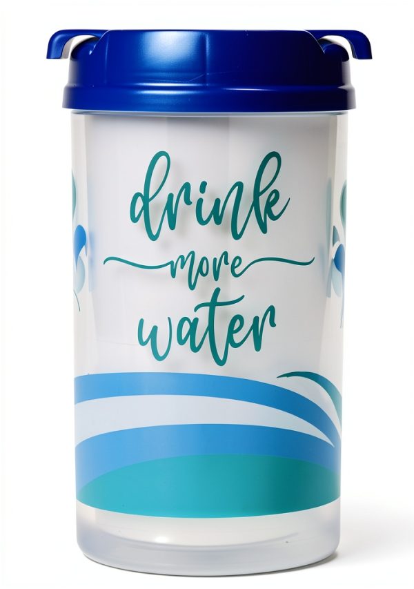 Plum Hill Hospital Cup 32 oz Water Tracker Mug with Lid and Straw-1
