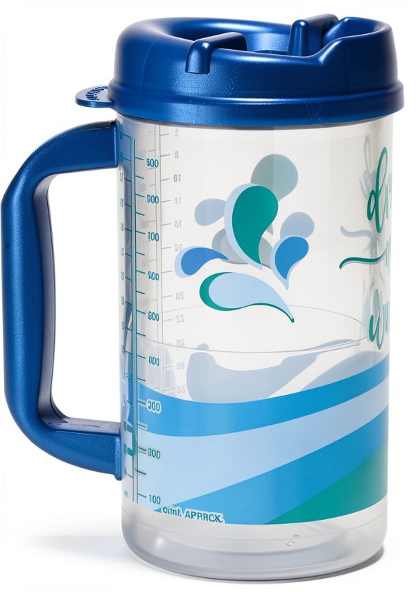 Plum Hill Hospital Cup 32 oz Water Tracker Mug with Lid and Straw-5